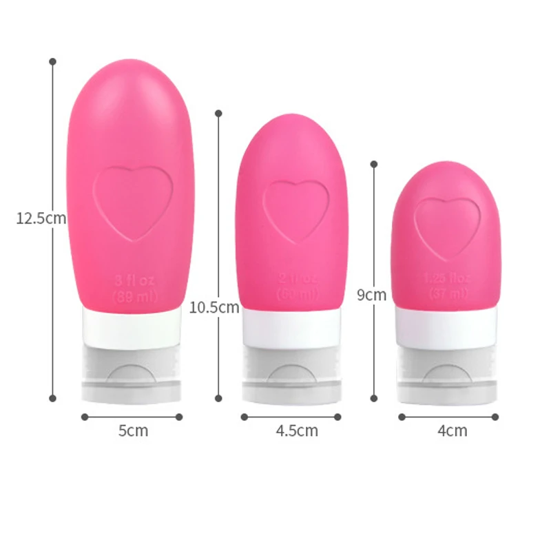 

1 Pcs Travel Bottle Leak Proof Silicone Squeeze Refillable Containers For Toiletries Cosmetic @ME88