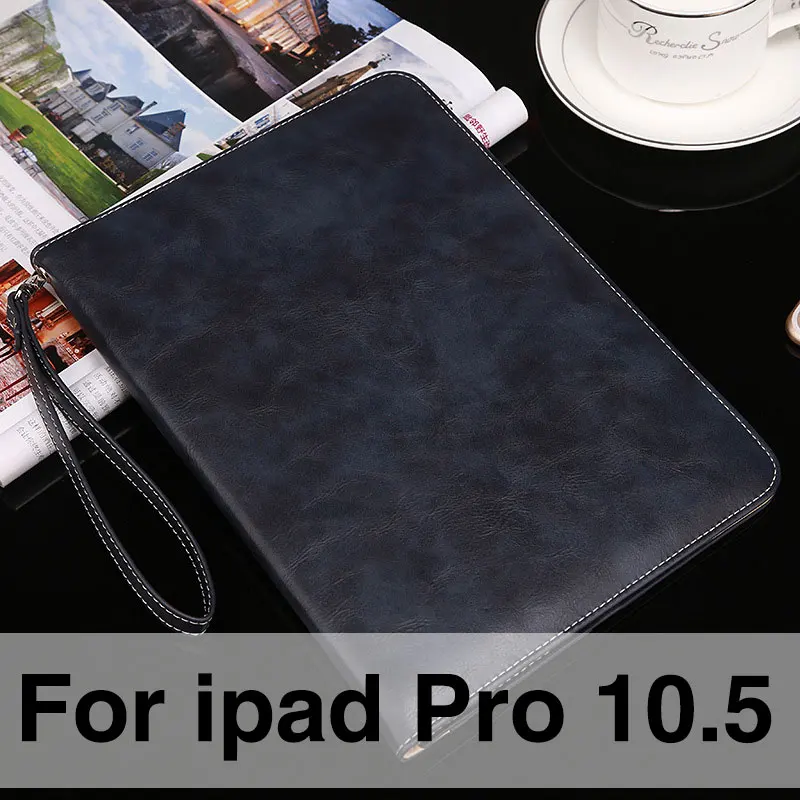 Портфель для ipad 9,7 Ретро ручной ремень держатель PU чехол для Apple ipad Pro 10,5 Авто Пробуждение/Сон Смарт Стенд Чехлы - Цвет: For ipad pro 10.5