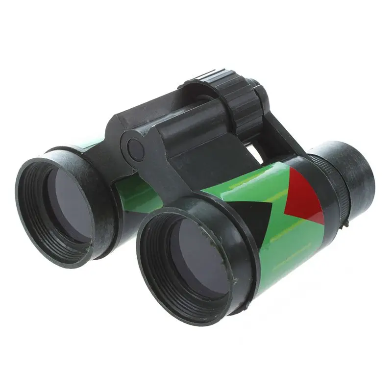 SODIAL (R)/армейского зеленого цвета, Пластик 10x30 мм Игрушка бинокль для детей