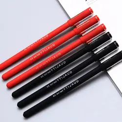 12 шт. классические Бизнес гелевая ручка 0,5 мм черный, красный Ink Roller шариковые ручки для написания caneta канцелярия Школьные принадлежности 0027