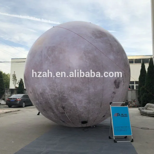 Бесплатная доставка Гигантский освещенные надувные Moon Balloon