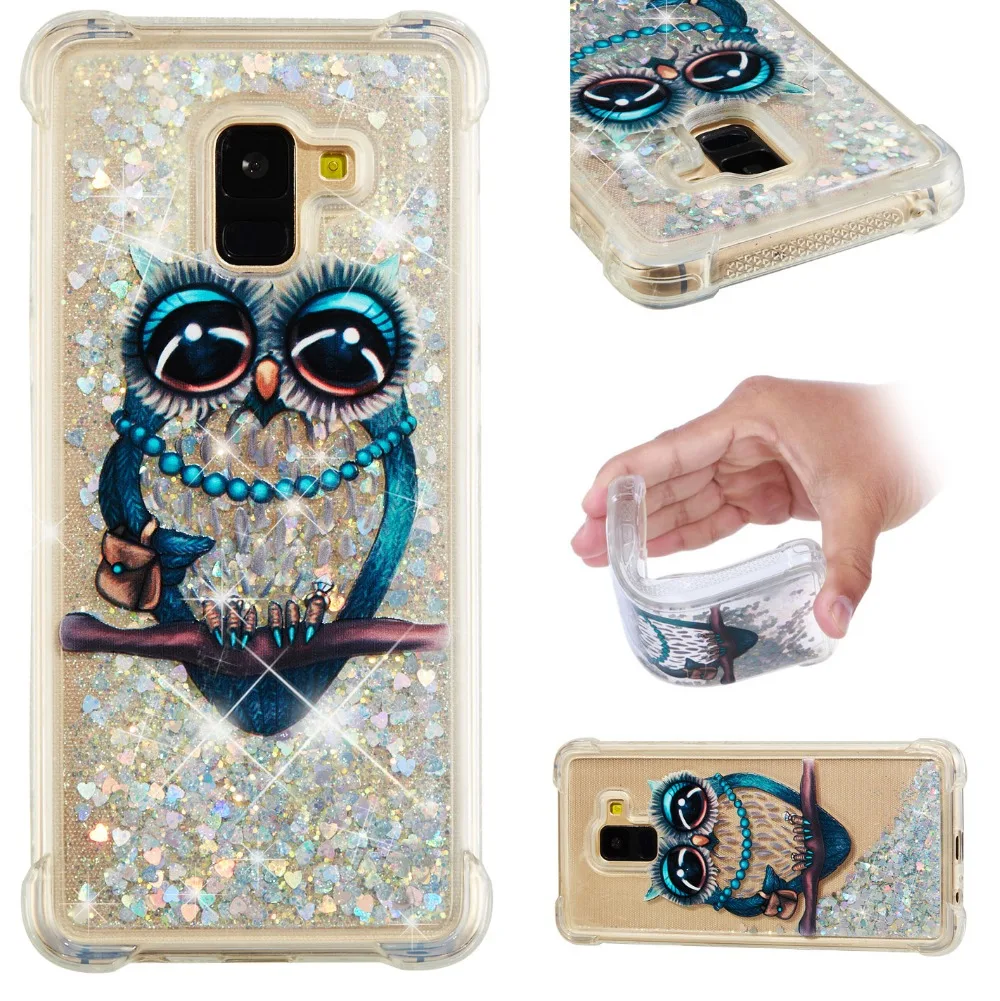 Soft 3D Liquid Case For coque Samsung Galaxy J2 Pro 2018 /Grand Prime Pro for Galaxy M10 M20 S9 S10 Plus Funda Hoesjes