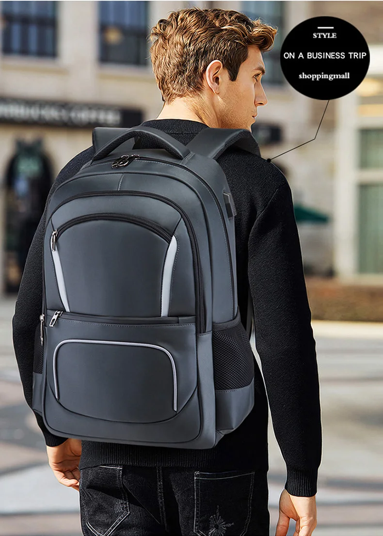 Athacer водонепроницаемый рюкзак большой емкости многофункциональная прочная сумка для ноутбука Мужская зарядка через usb дорожная деловая школьная сумка для женщин