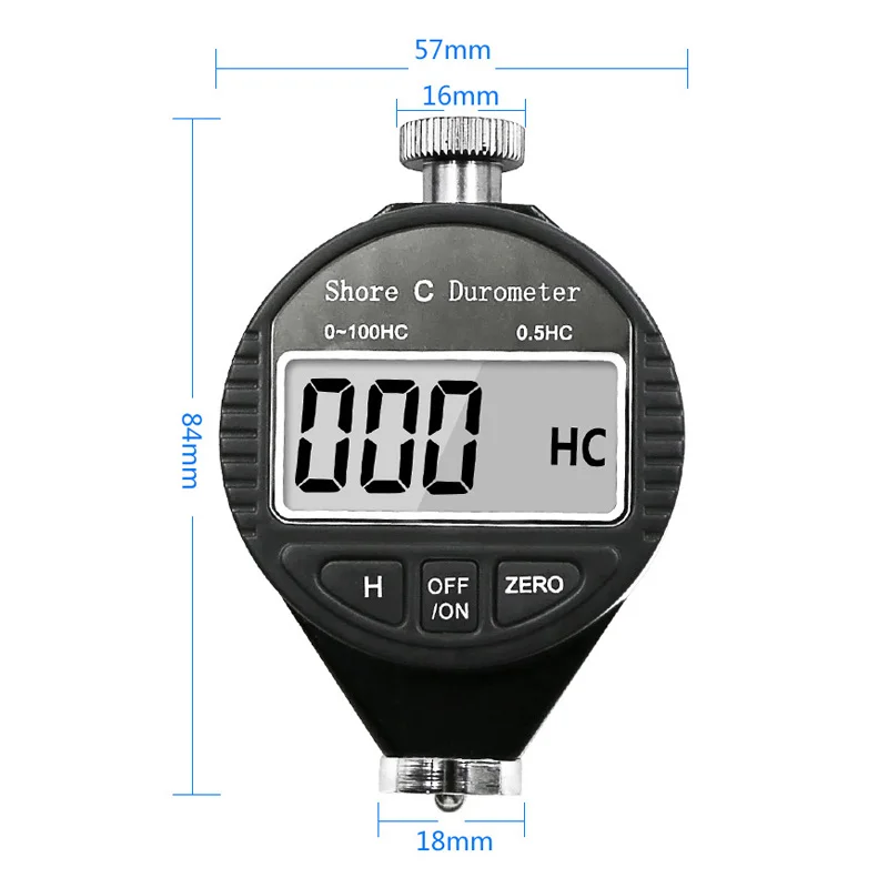 Koop Digitale Shore Hardheid Durometer Digitale Hardheid Tester Hardheid Meter Shore 0 100 A C D Voor Plastic lederen Rubber Multi hars