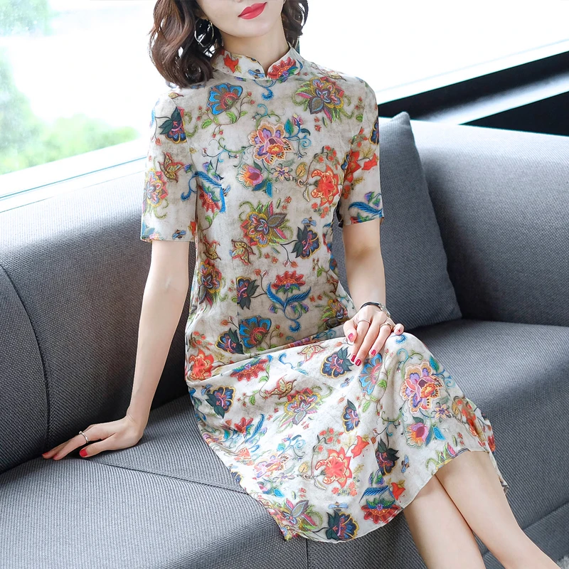 

2019 peacock embroidery moderne cheongsam women long split lace chinese dresses qipao traditional qipao dress