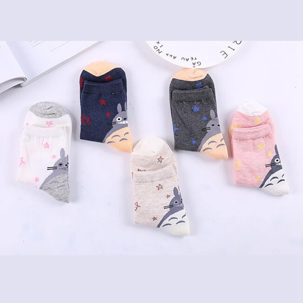 Kawaii Для женщин носки Harajuku из хлопка Одежда для новорожденных с изображением животных; носки до лодыжки Повседневное для девочек Теплые мягкие смешные носки унисекс, рождественский подарок