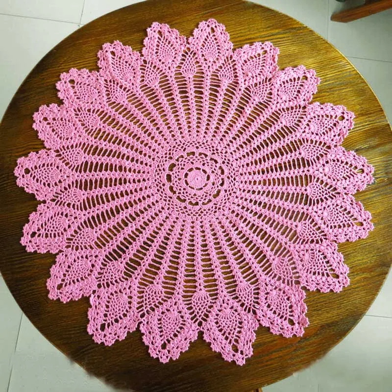 70/80/90 см обеденное столовое покрытие шик Винтаж крючком скатерти Покрывало «Русалочка», ручная вязка подставки хлопок кружево Скатерти Подставка для столовых приборов