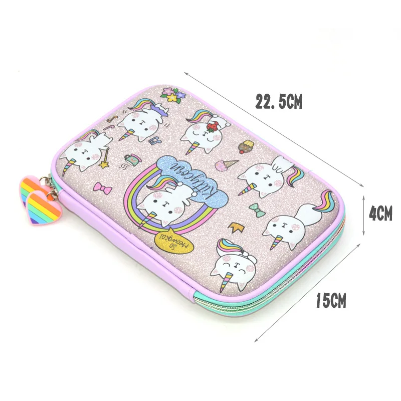 Чехол для карандашей с единорогом, котом и КАЛЕМ kutusu Kawaii trousse skolaire stylo, фламинго, чехол для карандашей, estojo escola pencil box