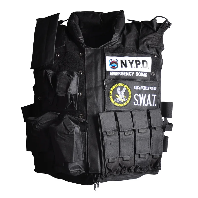 

NYPD Emergency Squad Los Angeles Police Tactical Protective Vest SWAT Tactical Vest HRM