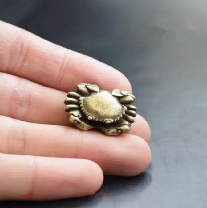 Chinese Pure brass hippopotamus Exquisite small pendant