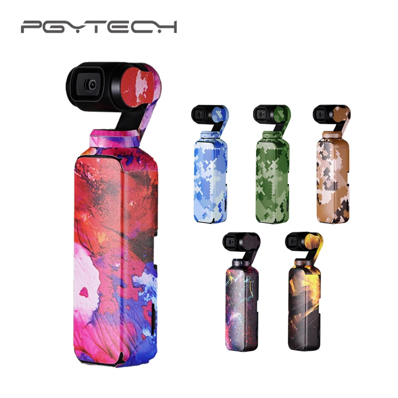 

PGYTECH 4 Pieces Stickers Set For DJI Osmo Pocket Waterproof Decals Protective Film Skin for DJI Osmo Pocket Accessories