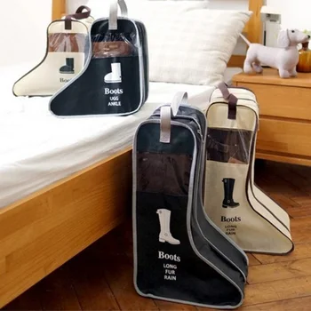 

Long Boots Shoes Storage Large Size Travel Bag Household Protector Organizer Fabric Visualization Covers Travel Shoes Organizer