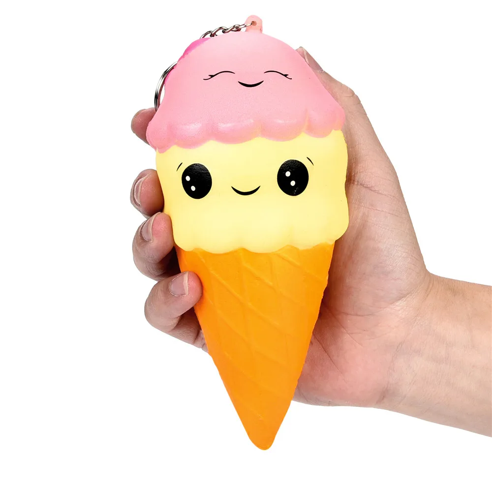 18 см мягкое мультяшное мороженое Ароматические Kawaii медленно поднимающиеся Jumbo сжимаемые игрушки для детей подарки на день рождения 6,10