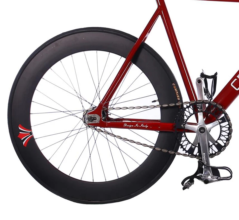 Трек Велосипед fixie bicyle рама 53 см 55 см 58 см DIY 700C алюминиевый сплав с фиксированной передачей велосипед с 3 спицами обод колеса Карбоновая вилка