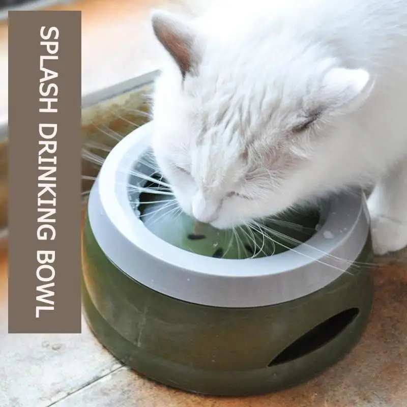 

Pet Dog Drinking Bowl Puppy Cats Food Drink Water Feeder Non-slip Feeding Dishes
