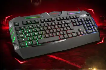 

K3 USB Wired Illuminated Colorful LED Backlight Multimedia PC Gaming Keyboard Jan 26