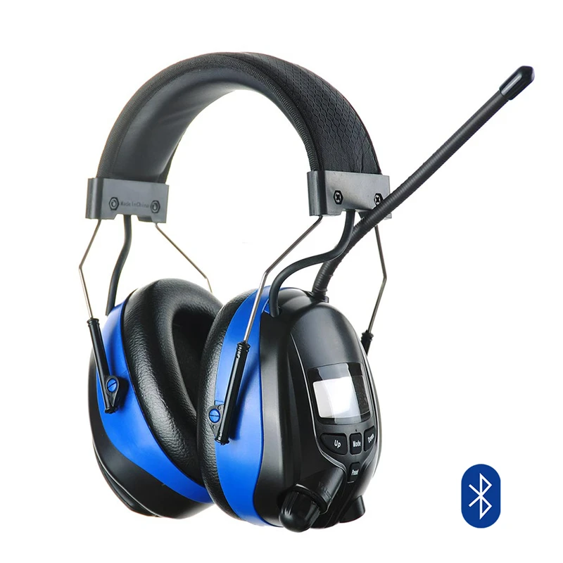 mowing ear protection with bluetooth