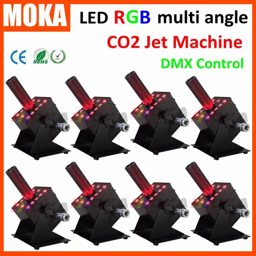 

8pcs/lot 250W DMX Control LED CO2 Jet Stage Led CO2 Equipment with DJ Light Force Fx Co2 Jet