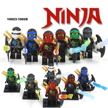 Ninjagoes 60 шт./лот 10023-28 блок Кай Джей Коул Зейн/wu кирпичное здание Конструкторы действие Совместимость с