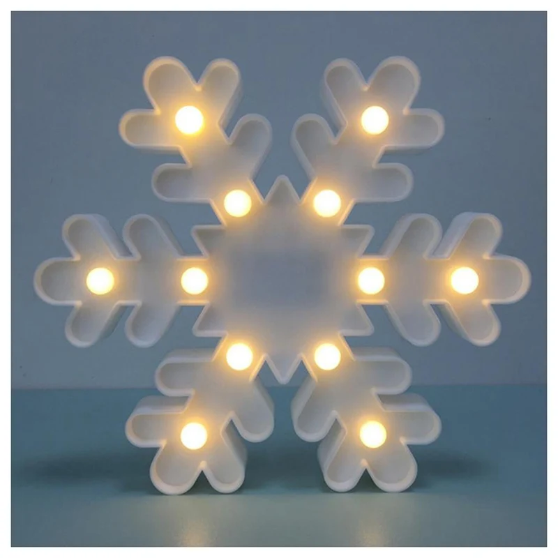 

Children Led Night Light Snowflake Shape Desk Lamp Battery Operated For Kids Baby Adults Bedroom Home Decor Birthday Party Toy