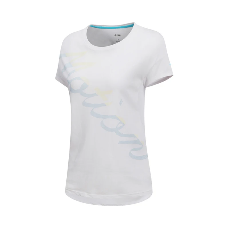 Клиренс) Li-Ning Женская тренировочная футболка 60% хлопок 40% Модал свободный крой подкладка дышащая Спортивная футболка Топы ATSN134 WTS1445