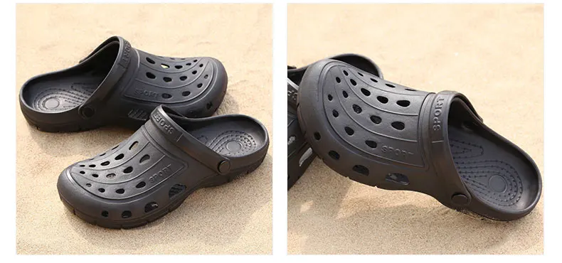 Летние мужские садовые шлепанцы EVA; повседневные модные сандалии с мягкой подошвой для мужчин; легкие шлепанцы; Mule Clog; большие размеры