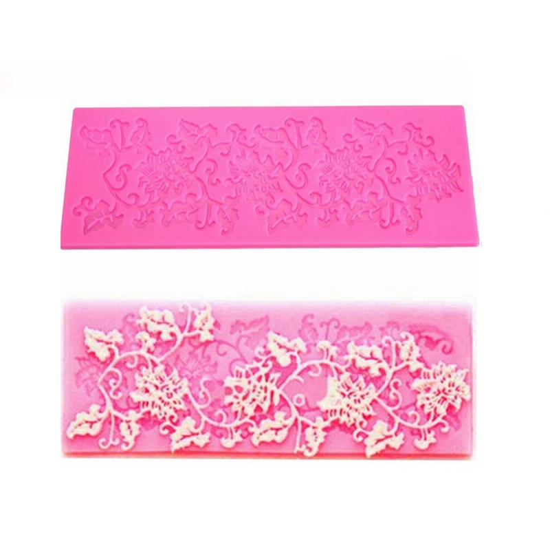

Wedding Cake Decoration Mould Silicone Lace Mat For Fondant Flower Cake Mold Chocolate Mould Pastry Mats Baking Tools