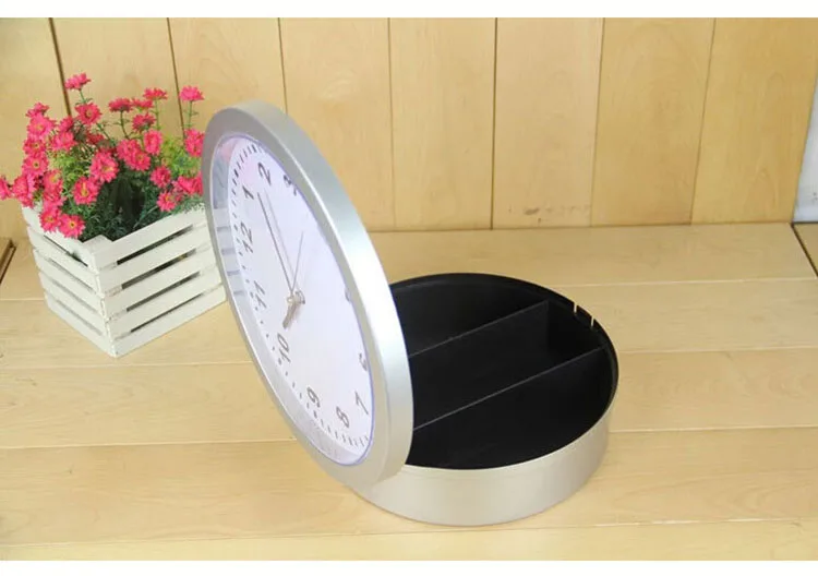 OSPON Wall Clock Safe Box Creative Hidden Secret Storage Box for Cash Money Jewelry Storage Home Office Security Safes (10)