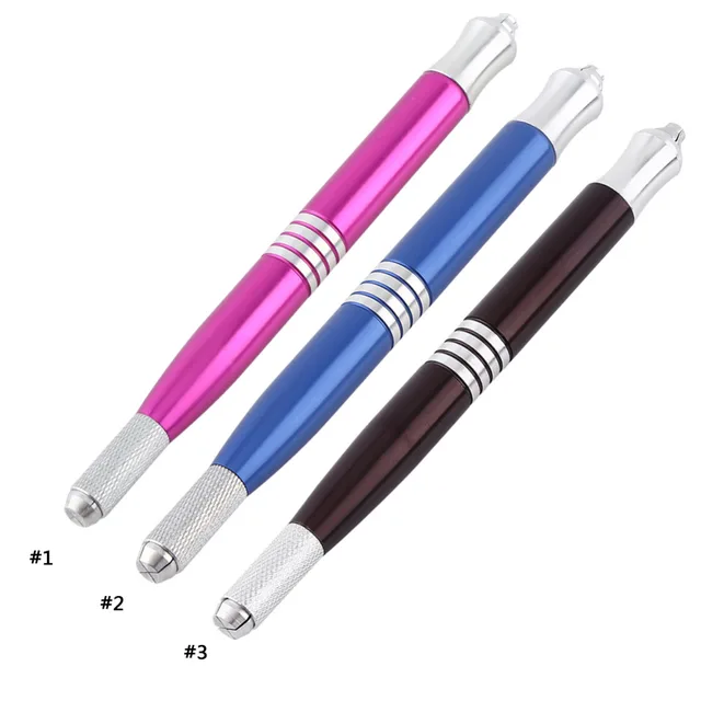 3Colors 3D Eyebrow Tattoo Round Microblading Blade Needle Pen Permanent Makeup Manual Tool Hot 3Colors 3D Eyebrow Tattoo Round Microblading Blade Needle Pen Permanent Makeup Manual Tool Hot