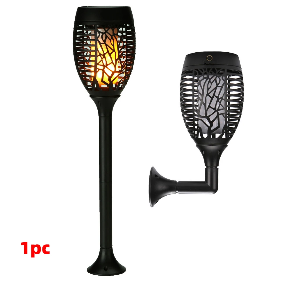 

Safe Led Practical Garden Landscape Inductive USB Interface Solar Powered Branch Pattern Long Lasting Waterproof Flame Lamp
