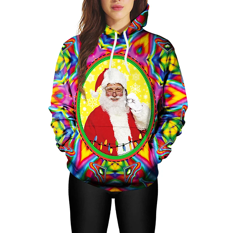 red blue yellow and green hoodie