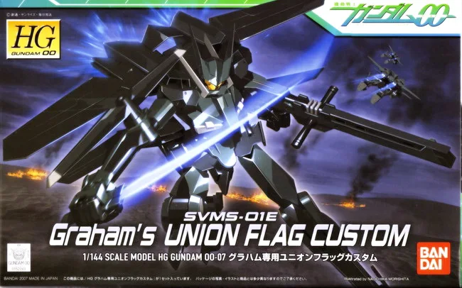 

Bandai Gundam 00 HG 1/144 Graham's Union Flag Custom Mobile Suit Assemble Model Kits Anime Action Figures Toys for children Gift