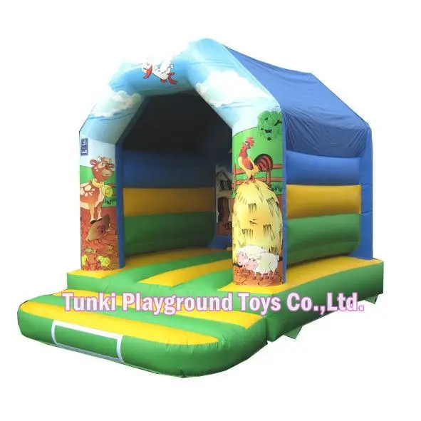 Factory price colourful outdoor inflatable chute inflatable font b bouncer b font Sponge