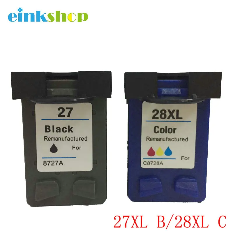 Картридж для принтера einkshop совместимый с hp 27 и 28 28xl Deskjet 450 450CI 5550 3420 3520 3550 3650 3740 3845|ink