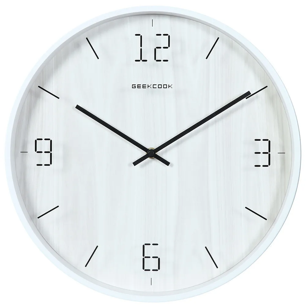 

New 3D Wooden Wall Clock Modern Design For Home Decoration 40cm Silent Movement Wall Watch For Room Decorative Large Duvar Saati