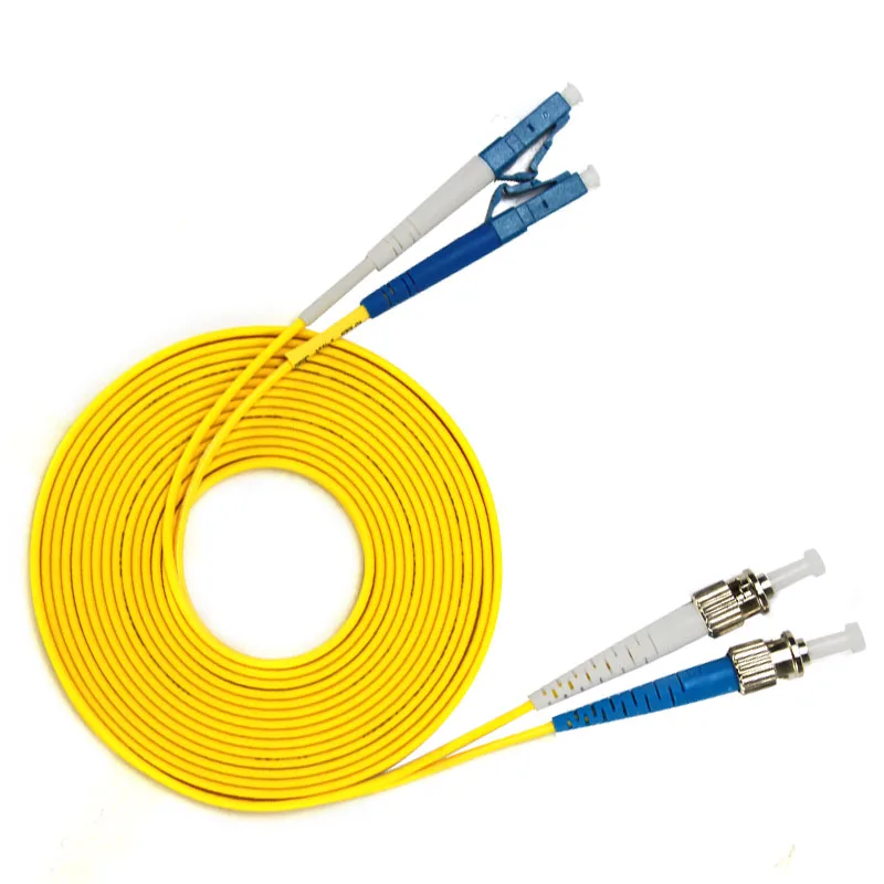 ST to LC Single-mode optical fiber patch cord  3M Jumper Cable 9 Microns UPC Polish Yellow OFNR Jacket Fiber Cable