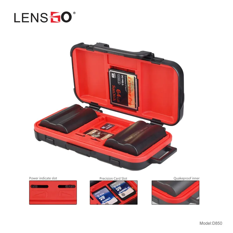 

Memory Card Case Battery Storage SD Memory Card Cases Waterproof Box Storage Holder Box Cover for 2 Camera Batteries 2CF 2XQD