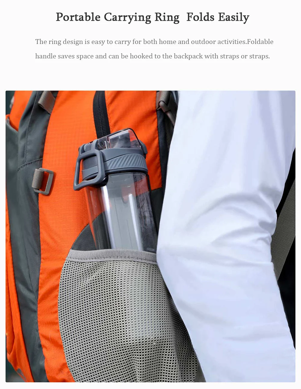 2019 Xiaomi Protein Shaker Tritan Crystal Water Bottle Bpa Free My Plastic Bottle . Bidon Sports Drink Bottles For Bike480620ML (12)