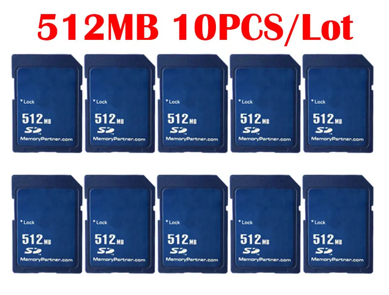 10 шт./лот 256 MB 512 MB карта памяти SD карта 256 MB 512 MB Mini Carte Memoire SD для китайского оптового поставщика Дешевая