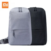 Original xiaomi mochila pacote de peito urbano para mulheres masculinas tamanho pequeno tipo ombro unissex com capacidade 4l saco escolar para tablet