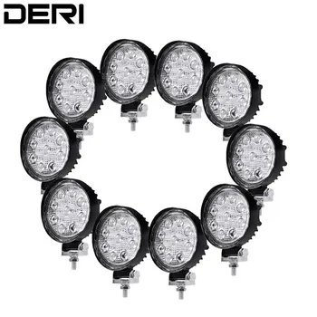 

Wholesale 4D Lens 4 inch 27W Round Square Led Work Light Bar Led Work Lamp SPOT Beam for 4x4 offroad Tractor ATV SUV UTV Styling