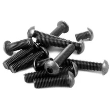 Tornillos de Tornillos con cabeza hexagonal de cabeza redonda de acero al carbono, M2, M3, M4, M5, M6, M8, 50 unids/lote