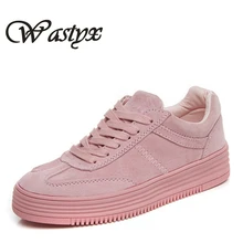 Neue Echtem leder damen casual schuhe mode flache plattform frau schuhe lace up atmungsaktive tenis feminino frühling zapatos mujer
