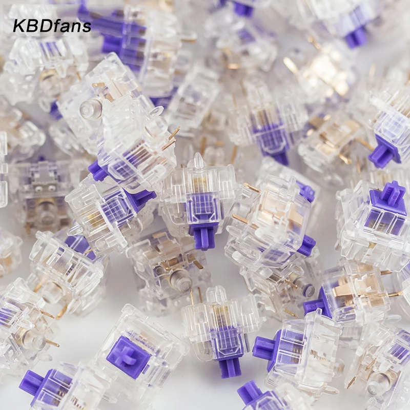 

KBDFANS R11 Zealio Switches (Tactile) Purple Custom mechanical keyboard 62g 65g 67g 78g Transparent shell tealios switch