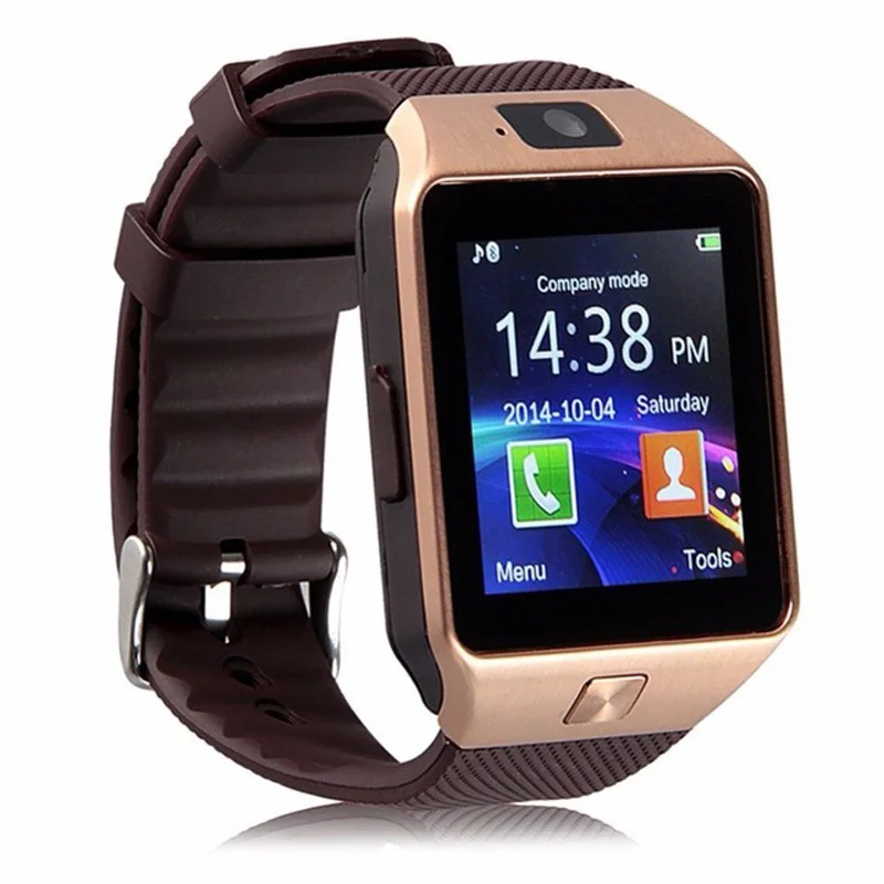 А DZ09 Мода Спорт Смарт часы Поддержка SIM TFCard Для телефона Android Smartwatch человек Камера