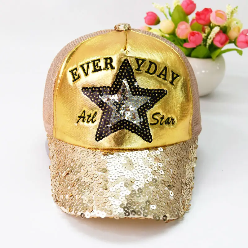 Новых Детей Способа shining star pattern Бейсбол Cap Hat Мальчики Девочки Дети Спорт Snapback Шляпы Хип-Хоп Шапки