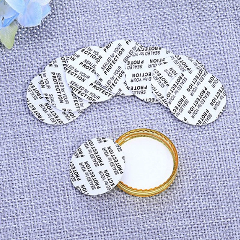

100pcs Sealing Stickers Self Adhesive Seals To Stop Leak Packaging Bottles Accessories Cosmetics Bottles Of Accessories