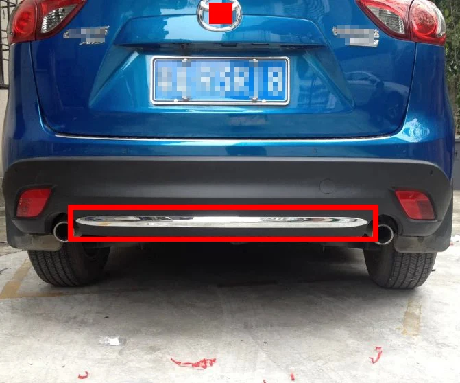 For Mazda CX 5 CX5 2015 2016 ABS Chrome Rear Bumper Cover Trimin
