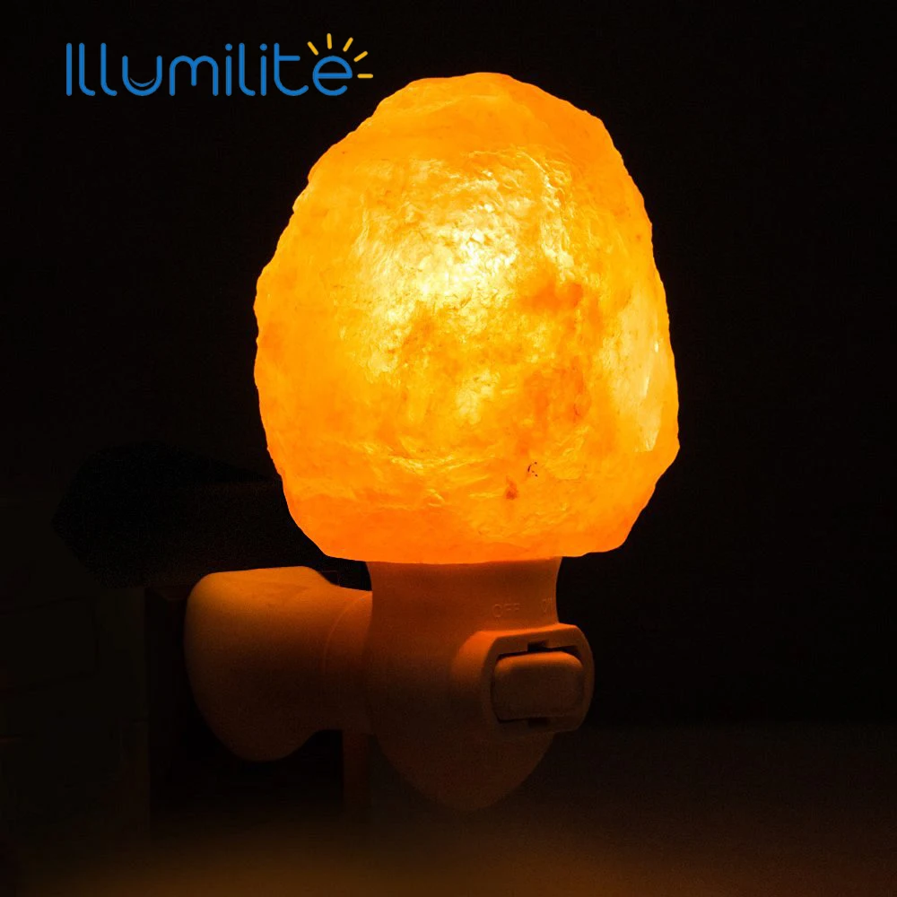 illumilite Salt lamp table lamp light bedroom adornment night light the head of bed Natural