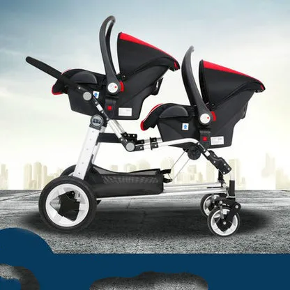 Twin baby font b stroller b font high landscape second child font b Double b font